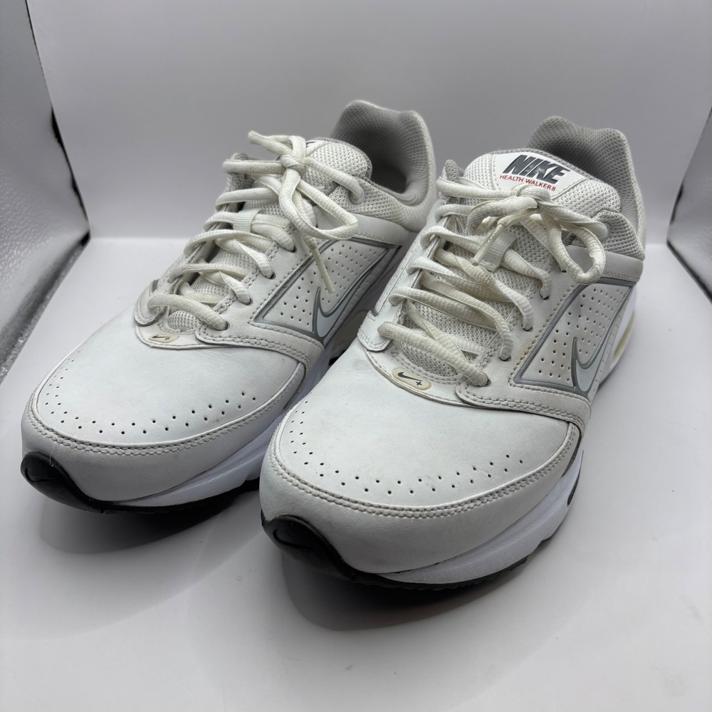 Women's 9.5 - Nike Air Health Walker 8 Sneakers White 442255-101 Max Air Comfort